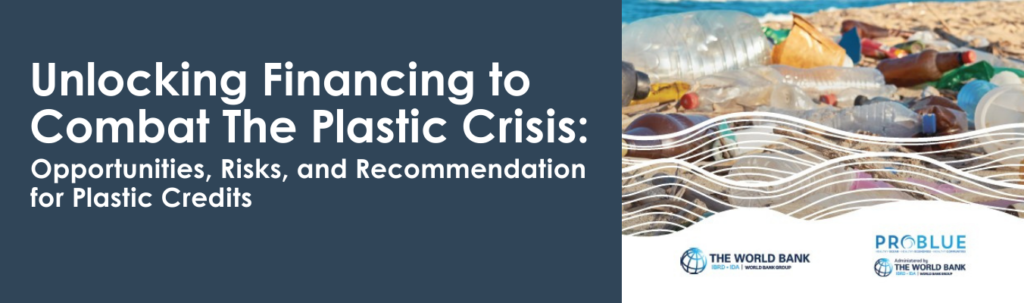 Unlocking Financing to Combat The Plastic Crisis: Opportunities, Risks, and Recommendation for Plastic Credits